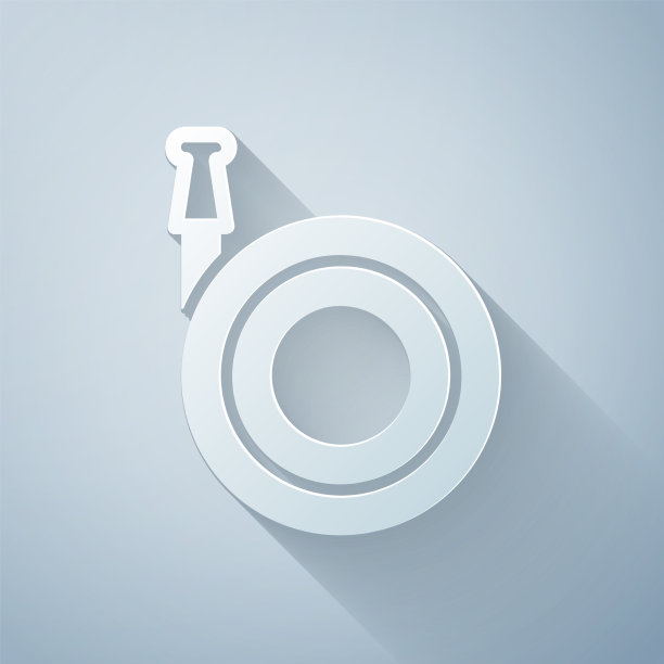 剪纸花园软管图标孤立在灰色图片下载