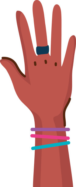 漂亮的手非洲女人与戒指和图片下载