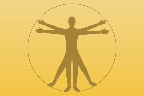 一个人在一个圆圈里的插图图片下载