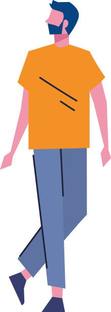 一个留着胡子的年轻人化身图片下载