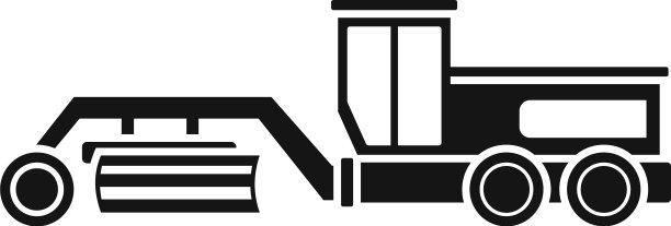 平地机抓斗图标风格简单图片下载