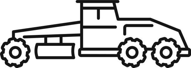 分级机建设图标轮廓风格图片下载