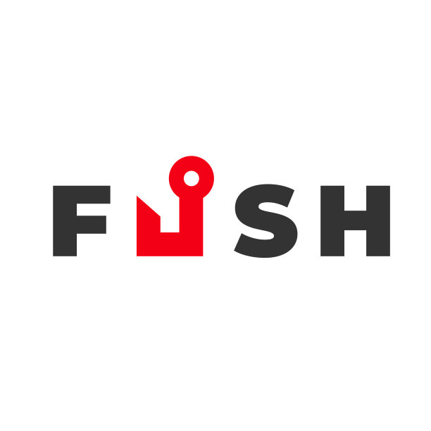 鱼抽象矢量设计标志模板。公司标志设计。鱼的标志模板创意向量符号钓鱼俱乐部孤立在白色图片下载