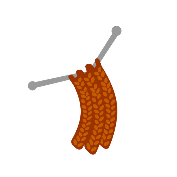 编织针。手工制作的爱好。毛线和毛线。平面卡通插图孤立在白色图片下载