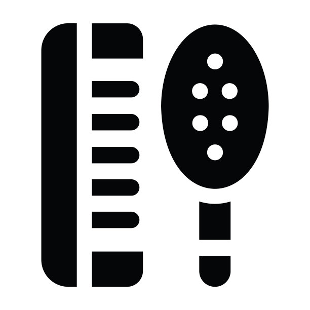 梳头工具，梳子，发型设计，美发，沙龙概念图标图片下载