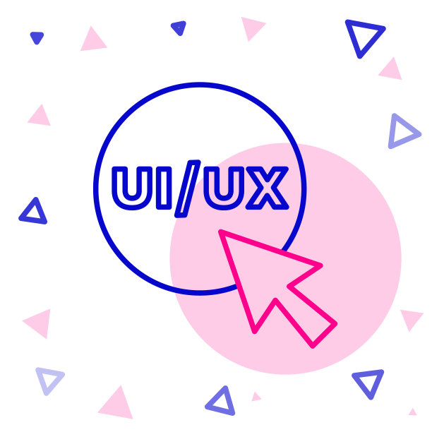 Line UI或UX设计图标孤立在白色背景上。色彩斑斓的轮廓的概念。向量图片下载