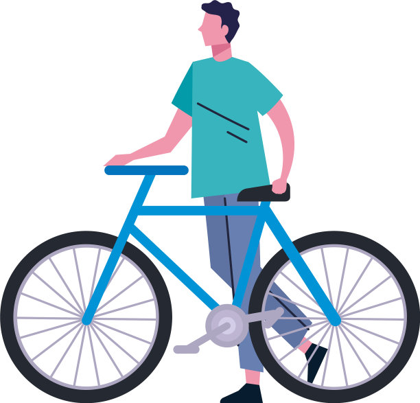 有自行车头像的年轻人图片下载