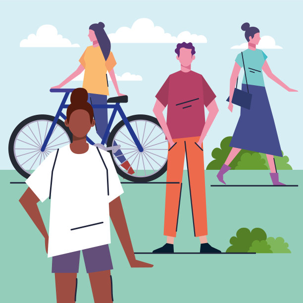 公园里的年轻人是异族混血儿图片下载