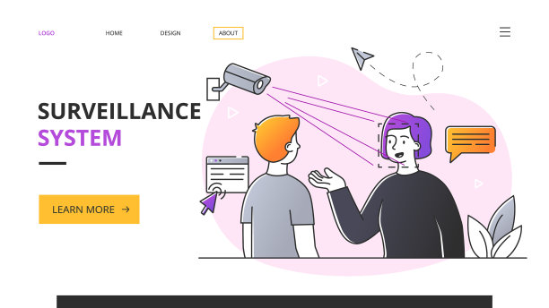 监控系统抽象概念图片下载