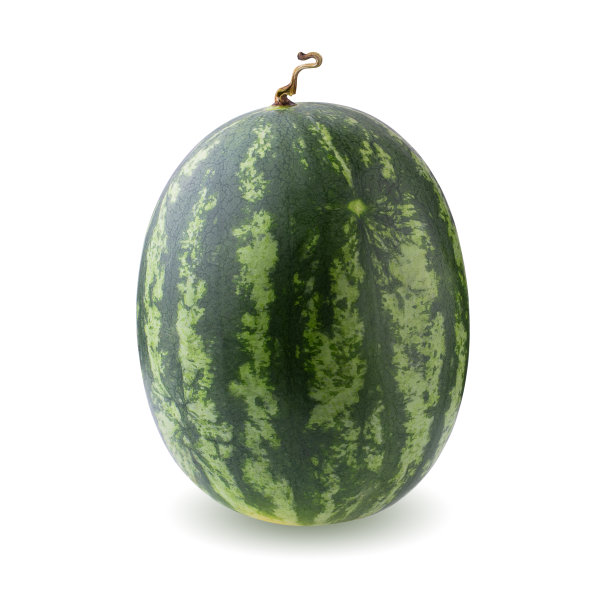 把熟透的西瓜片放在盘子里。三角西瓜片。健康食品的概念图片下载