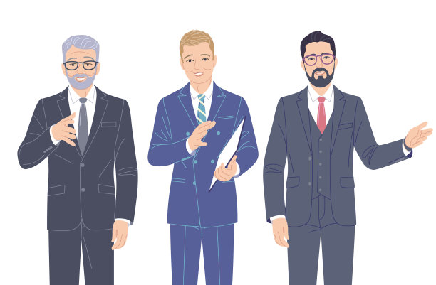 穿着正装的商务人士图片下载