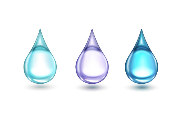 蓝色的水滴图片下载