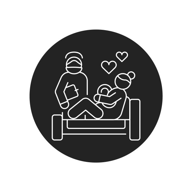 出生孩子黑色象形文字图标象形文字为网络图片下载