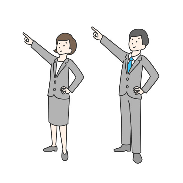 男人和女人在摆姿势指指点点图片下载