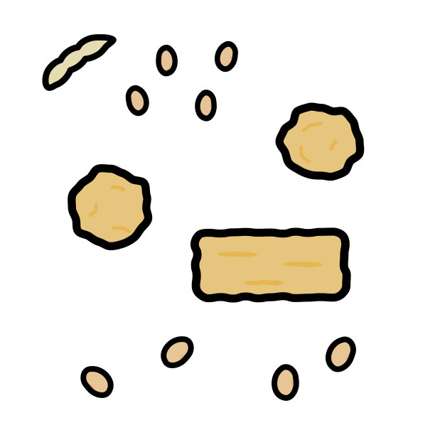 简单可爱的豆肉剪辑艺术图片下载