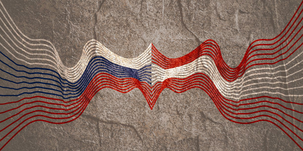 俄罗斯和奥地利关系的概念图片下载