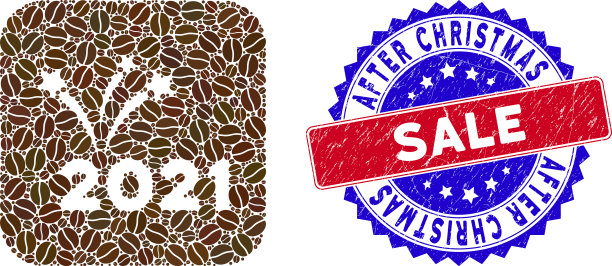 双色圣诞后出售苦恼印章邮票图片下载