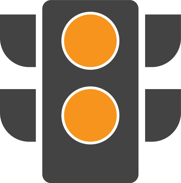 交通信号灯图标设计模板图片下载