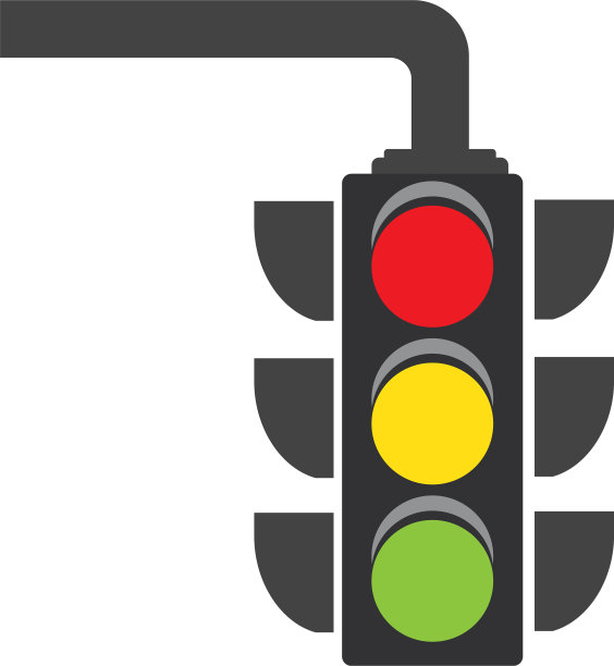 交通信号灯图标设计模板图片下载