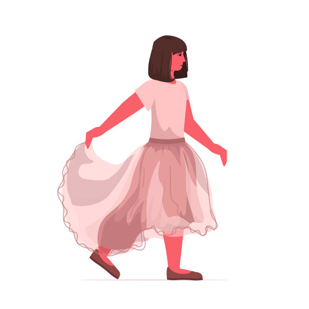 漂亮的女孩可爱的孩子站姿女性图片下载