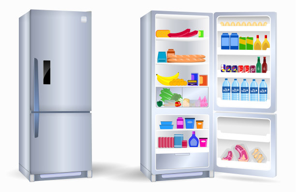 设置一个门的现实冰箱图片下载