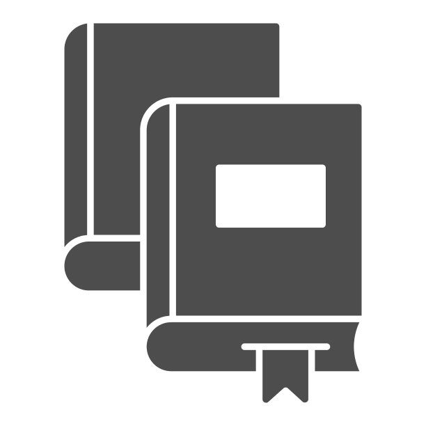 两本纸质书固体图标在线教育图片下载