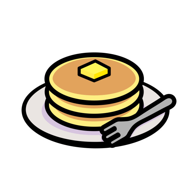 简单可爱的煎饼夹艺术图片下载