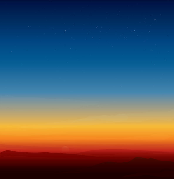 日落山景背景图片下载