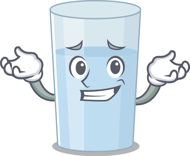 一个可爱的图片咧嘴笑玻璃水漫画图片下载