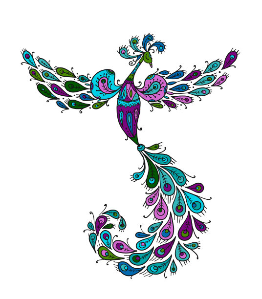 魔法仙子鸟凤凰鸟神话人物图片下载