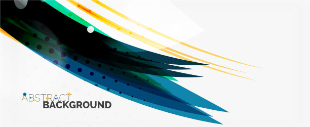 波浪线条为时尚设计模板图片下载