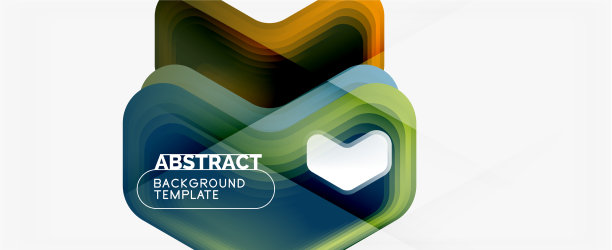 三维箭头几何构成抽象图片下载