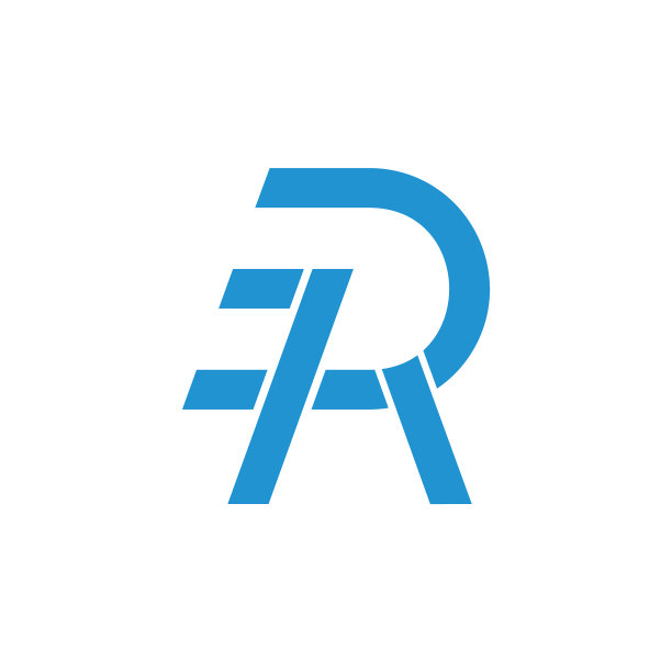 字母和简单的几何线条标志图片下载