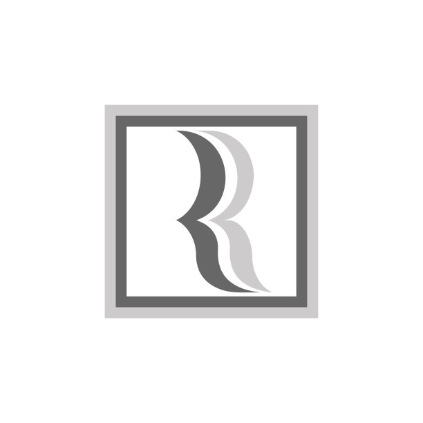 字母r曲线框架抽象标志图片下载