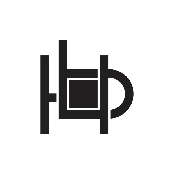 字母HB链接方块几何设计logo图片下载