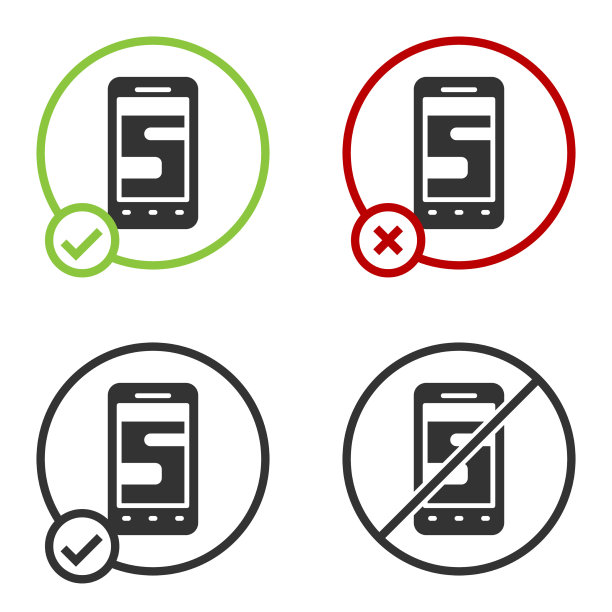 黑色新聊天消息通知电话图标图片下载