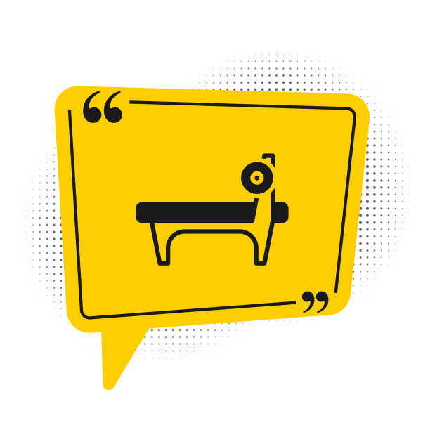 黑色长凳，须状图标孤立在白色上图片下载