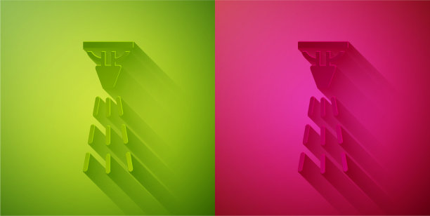 纸切割消防喷淋系统图标隔离图片下载