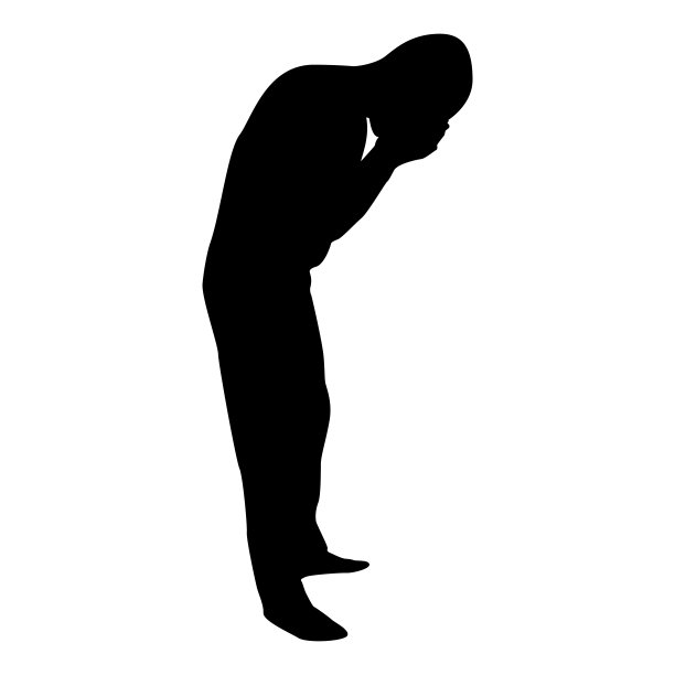 剪影男人洗面水男性洗面他的概念关心他的外表卫生黑色矢量插图平面风格的形象图片下载