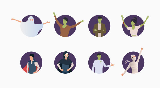 设置可怕的万圣节怪物图片下载