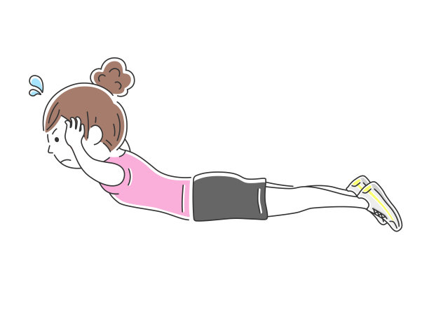 背部的肌肉训练。图片下载