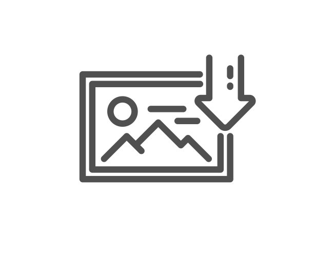 下载照片行图标。图片缩略图信号。向量图片下载