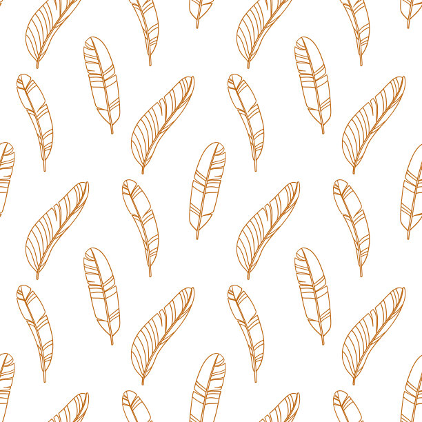 热带无缝模式与棕榈叶图片下载