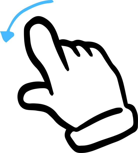 用钢笔绘制的触摸手势设置图片下载