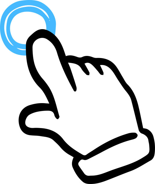 用钢笔绘制的触摸手势集图片下载