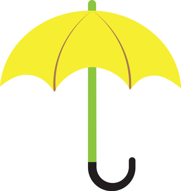 雨伞图标模板设计图片下载