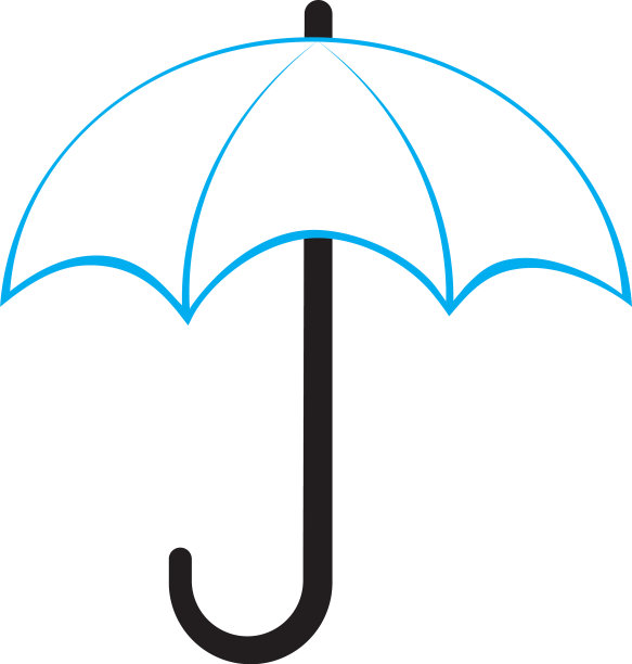 雨伞图标模板设计图片下载