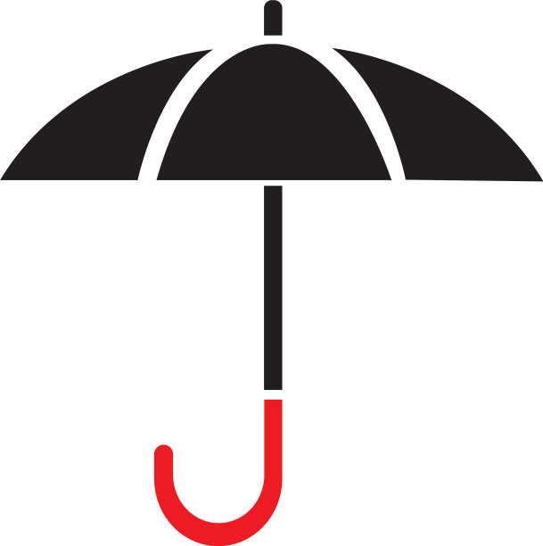 雨伞图标模板设计图片下载