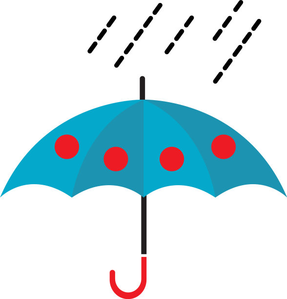 雨伞图标模板设计图片下载