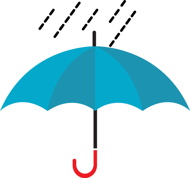 雨伞图标模板设计图片下载